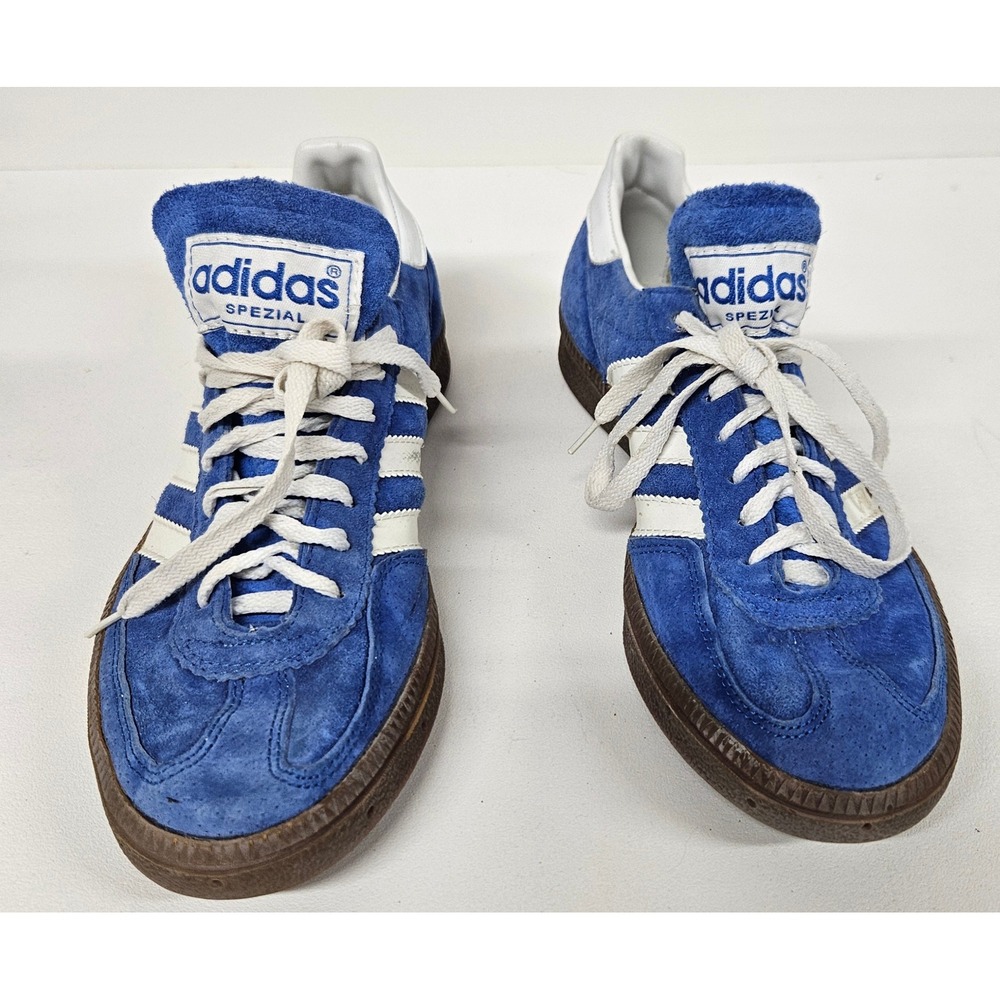 Adidas Spezial Vintage Made in Poland Blue Suede Gum Sole Sneakers 7.5 072330